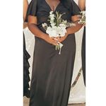 Show Me Your Mumu Rome Twist Gown in Black Luxe Satin size 2X NWOT Photo 2