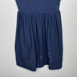 Francesca's Francesca’s Miami blue eyelet trim dress size small Photo 2