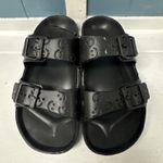 No Boundaries  Women's Size 9 Two Buckle EVA Comfort Pillow Slide • Black Photo 2