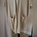 Lilly Pulitzer  Women’s Medium Gold Metallic Open Cardigan Photo 3