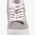 Madden Girl Shadow-F Grey Felt Lug-Sole High-Top Sneakers Photo 2