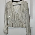 Show Me Your Mumu  White Richie Beaded Top Large Photo 1