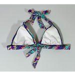 Reaction Kenneth Cole Paisley Boho Bikini Top Bathing Suit Size S 💜✨ Photo 4