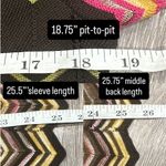 M Missoni Brown Pink Yellow Green Metallic Chevron Knit ZigZag Cardigan Size 12 Photo 14