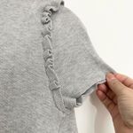 ZARA  Women Tight Knit Mini Dress Sort Sleeve Gray Winter Fall Size Small Photo 2