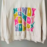 Originality 'Howdy' Pullover Sweatshirt Cream Sz XS Photo 2
