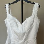 House Of CB Tilly Mini Dress White Pin Tuck Size NWOT size L Photo 3