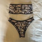 Zaful Whip Stitch Lace-Up Bikini Bathing Suit Set, Snake Print, Size S, NWOT Photo 5