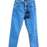 Levi's Levi’s Premium 501 Skinny High Rise Rhinestone Studded Fringe Denim Jeans NWT Photo 0