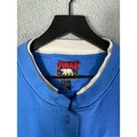 Vintage Polar Alaska Blue Button Front Sweatshirt Jacket L USA Trees Embroidery Size L Photo 5