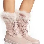 Sorel  Joan of Arctic Mid Calf Faux Fur Waterproof Snow Boots Pink 7.5 Photo 0