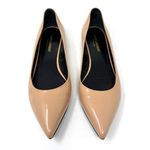 Saint Laurent beige/nude patent leather flats, made in Italy, size 38.5 Photo 0