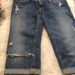 Hollister  distressed cropped Capri jeans Women’s Size 0 Shorts Photo 2