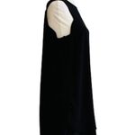 Monteau Dress LBD Black Sleeveless High Low Hem Open Draped Back Dress Small Photo 6