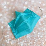 Turquoise Tiffany Blue Face Mask Premium Cotton Face Mask Photo 0