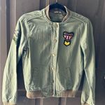 Bethany Mota  Green Utility Jacket with Patches Photo 0