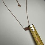 Kendra Scott  Mabel Rose Gold Tone & Druzy Necklace Adjustable Length 15 - 17 In Photo 3