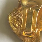 Angel Brand Signed Black Enamel and Gold Tone Retro Vintage Clip Photo 6