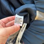 JJ's House JJ’s House Dark Navy Evening Gown Size 8 Beaded Sleeve Floor Length Formal Dress Photo 9