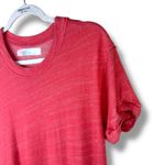 Free People  FP Beach Havana Tee Coral Pink Knit High Slit Waterfall Maxi Dress Photo 3