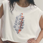 Free People NWT  FP Movement Inspire Logo Tank - white buti logo combo - Small Photo 0