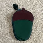 Furla  Green/Brown Patent Leather Acorn Change Purse Photo 2