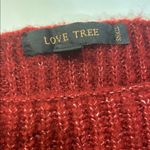 Love Tree  Rich Red Crew Neck Sweater Photo 2