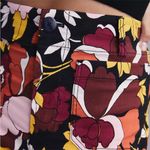 Anthropologie Maeve X The Colette Crop Cropped Wide-Leg Pants Floral Mod Retro Photo 5