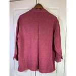 Tianello Blouse Women's XS‎ Buttons Tencel 3/4 Sleeve Textured STAINS FLAWS Red Photo 2