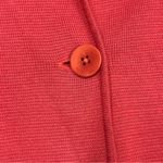 Talbots Coral Pink Button Up Blazer Sweater Blouse Top Cardigan Pockets Small Photo 4