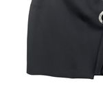 ZARA  Woman Black Mini Skirt Eyelet Tie Detail Women’s Size Large Photo 1