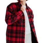 Aritzia TNA Prospect Shirt Jacket Shacket Size 1 Red Photo 0