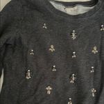 Loft Embellished Gray Sweater Photo 2