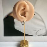 Small Hoop Earrings for Men Women Streetwear Hop Hop Unisex Earrings Silver Photo 3