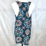 Loft Ann Taylor  blue aqua print boho top size medium Photo 4