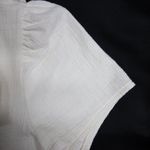 Madewell NEW  Crosshatch Ruffled‎ Top, XXS, white Photo 11