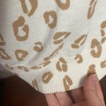 Banana Republic Charlene cheetah print white 3/4 sleeve cotton blend sweater M Photo 10