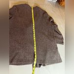 Rafael Woman Abstract Seersucker Ribbed open cardigan size 1X brown Photo 15
