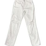 Pistola  Straight Leg Distress White Denim Jean Pants size 26 Photo 0