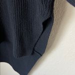 Brochu Walker  black wool blend asymmetrical knit sweater Photo 4