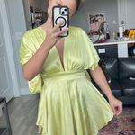 Boutique  silk yellow romper Photo 2