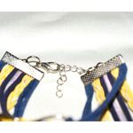 NFL  Los Angeles Chargers Blue/Yellow Braided Cord Charm 6"-7" Unisex Bracelet Photo 1