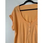 Aerie NWT  Neon Orange Lagenlook Oversized Pocket Short Sleeve T-Shirt Sz Medium Photo 2
