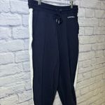 Coach Signature Joggers Sweatpants White Stripe Logo Casual Comfy Size Large Photo 6