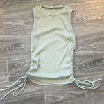Illa Illa boutique size small light moss green rouched sides ribbed tank top Photo 0
