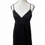 Laundry by Shelli Segal vintage‎ Y2k LAUNDRY 100% SILK BLack Whimsy goth maxi Dress size 10 EUC. Photo 2