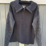 Women’s Carbon2Cobalt Quarter Zip Sweater Gray Size M Photo 0