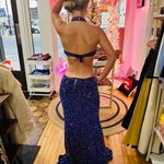 Purple Sequin Prom Dress Size M Photo 2