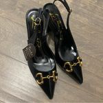 NWT London Rag All Nighter Black Patent Slingback Heels Size 10 Photo 11