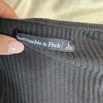 Abercrombie & Fitch Short Sleeve Ribbed V Neck Dress Women's Large Photo 3